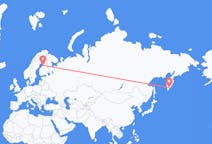 Flyg från Petropavlovsk-Kamchatsky till Uleåborg