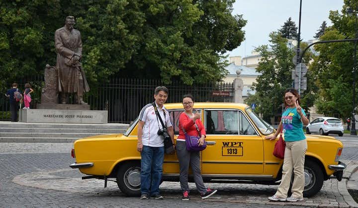 Privat rundtur: Warszawa City Sightseeing med retro-Fiat