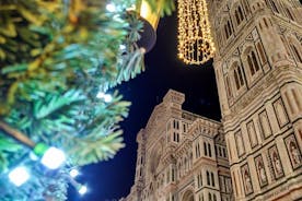 Foto de luzes de Natal a pé em Florença