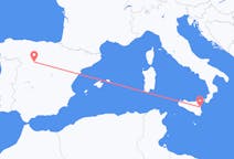 Flights from Valladolid, Spain to Catania, Italy