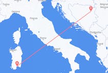 Flyg från Tuzla, Bosnien och Hercegovina till Cagliari, Italien