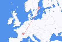 Flyg från Le Puy-en-Velay, Frankrike till Stockholm, Frankrike
