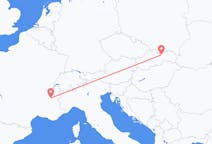 Flyreiser fra Grenoble, til Poprad