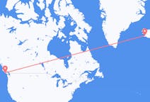 Flyrejser fra Tofino, Canada til Reykjavík, Island