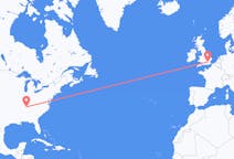 Flights from Nashville, the United States to London, England