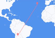 Flights from Tarija, Bolivia to Santa Maria Island, Portugal
