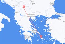 Flyreiser fra Paros, til Skopje