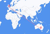 Flyreiser fra Mildura, Australia til London, England