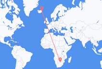 Рейсы из Габороне, Ботсвана в Эйильсстадир, Исландия