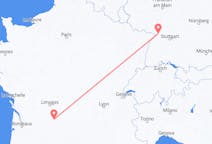 Flyg från Brive-la-Gaillarde, Frankrike till Karlsruhe, Tyskland