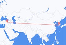 Vols depuis la ville de Gwangju vers la ville d'Elazığ