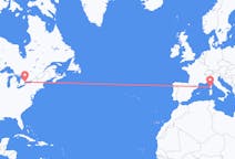 Flights from Toronto, Canada to Ajaccio, France