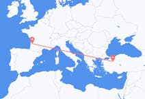 Flyreiser fra Eskişehir, Tyrkia til Bordeaux, Frankrike