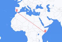 Flyreiser fra Mogadishu, Somalia til Jerez, Spania