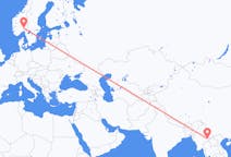 Flights from Kengtung, Myanmar (Burma) to Oslo, Norway