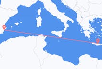 Flights from Heraklion in Greece to Alicante in Spain