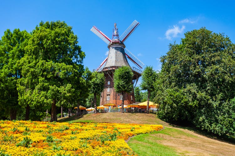 Photo of Am Wall Windmill or Muhle am Wall is an important and iconic building in Bremen, Germany.