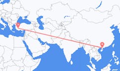 Flyreiser fra Zhanjiang, Kina til Denizli, Tyrkia