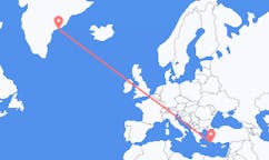 Flights from Tasiilaq to Rhodes