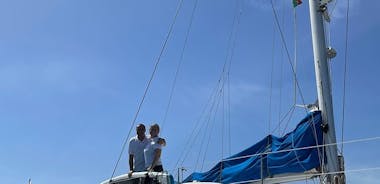 Visite privée d'une demi-journée en catamaran Ria Formosa