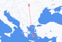 出发地 罗马尼亚从 克卢日纳波卡目的地 希腊圣托里尼的航班