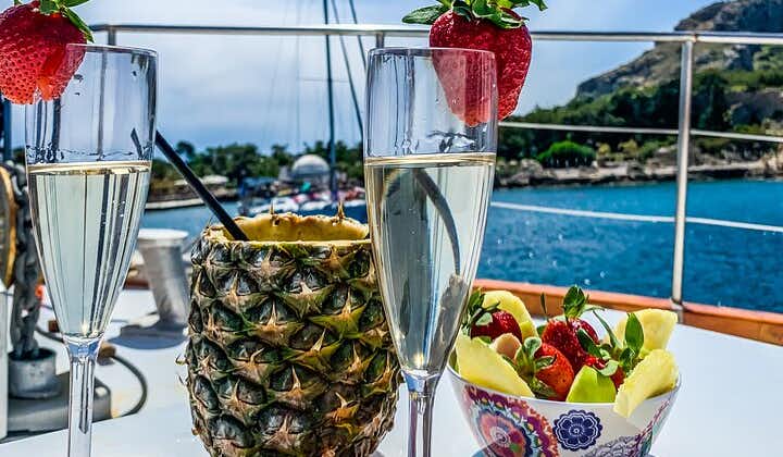 Rhodes Day Cruise (with lunch, snacks & unlimited drinks) 6Hours 