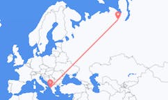 Flights from Salekhard, Russia to Corfu, Greece