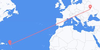 Flights from St. Kitts & Nevis to Ukraine