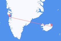 Flyg från Egilsstaðir, Island till Aasiaat, Grönland