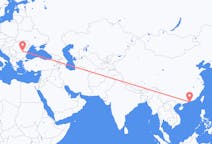 Flyreiser fra Hong Kong, til București