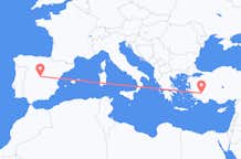 Flyrejser fra Denizli til Madrid