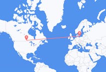Flyg från Winnipeg, Kanada till Bornholm, Danmark