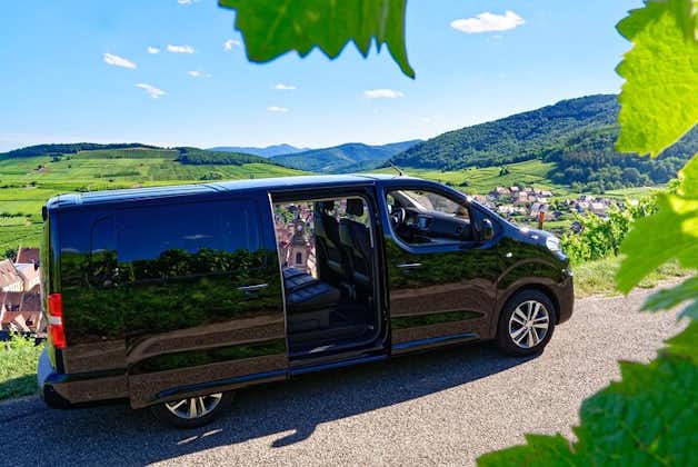 Privat minivan-overførsel fra Colmar-området til Frankfurt Lufthavn