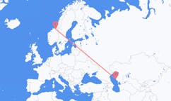 Flyrejser fra Aqtau, Kasakhstan til Trondheim, Norge
