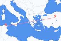 Flyg från Tunis, Tunisien till Ankara, Turkiet