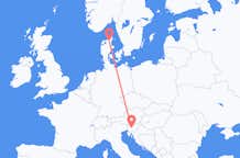 Flights from Ljubljana to Aalborg