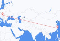 Flyg från Taizhou, Jiangsu, Kina till Budapest, Ungern