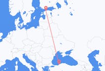 Flyreiser fra Tallinn, Estland til Zonguldak, Tyrkia