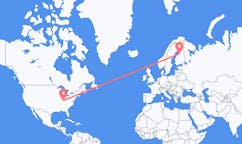 Flyrejser fra Louisville, USA til Oulu, Finland