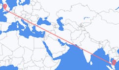 Vluchten van Kuala Terengganu naar Cardiff
