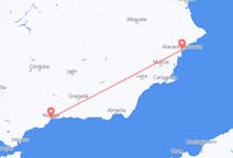 Vluchten van Malaga, Spanje naar Alicante, Spanje