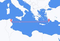 Vols d’Enfidha, Tunisie pour Rhodes, Grèce