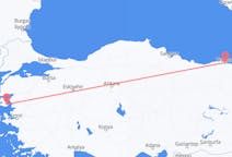 Flyreiser fra Mytilene, Hellas til Trabzon, Tyrkia