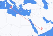 Flights from Sharurah, Saudi Arabia to Catania, Italy