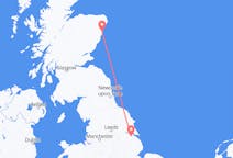 Vluchten van Aberdeen, Schotland naar Kirmington, Engeland