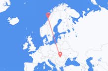 Flyg från Sandnessjøen till Cluj Napoca