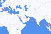 Flyreiser fra Hat Yai, Thailand til Murcia, Spania