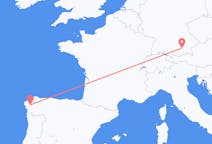Flyreiser fra München, Tyskland til Santiago de Compostela, Spania