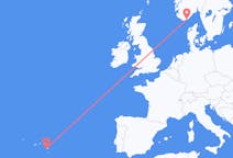 Flights from Kristiansand, Norway to Ponta Delgada, Portugal