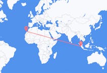 Flyreiser fra Padang, Indonesia til Lanzarote, Spania